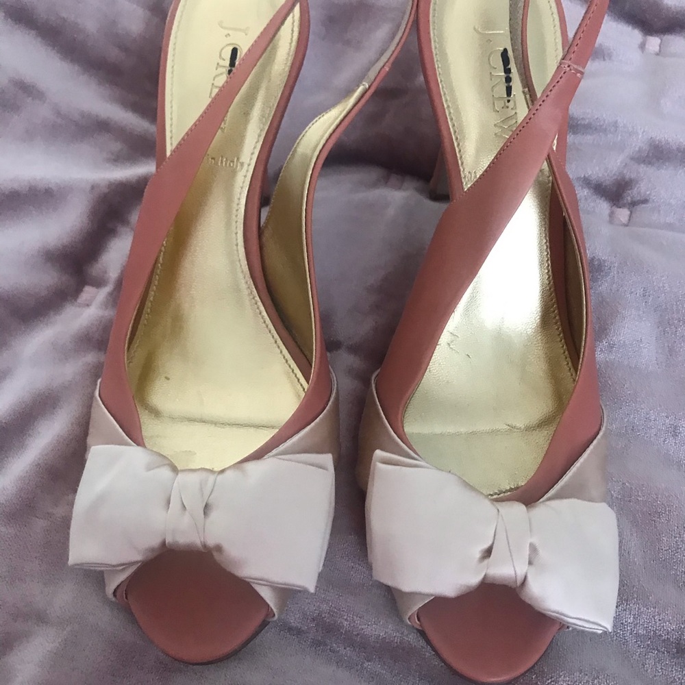 NWT J. Crew Slingback Heels - Sz 7.5